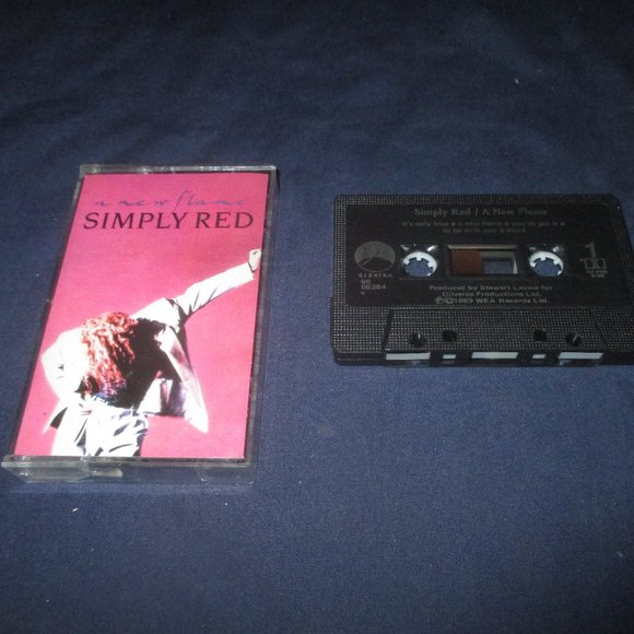 Simply Red - A New Flame on cassette (WEA Music Canada, 1989) - Picture 1 of 4